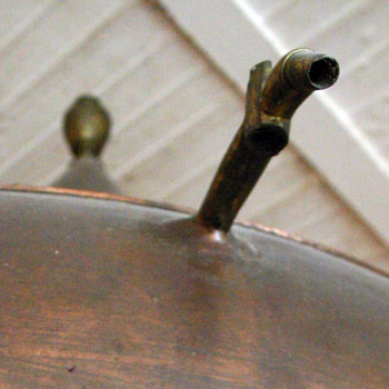 Charentais Cognac copper pot still.