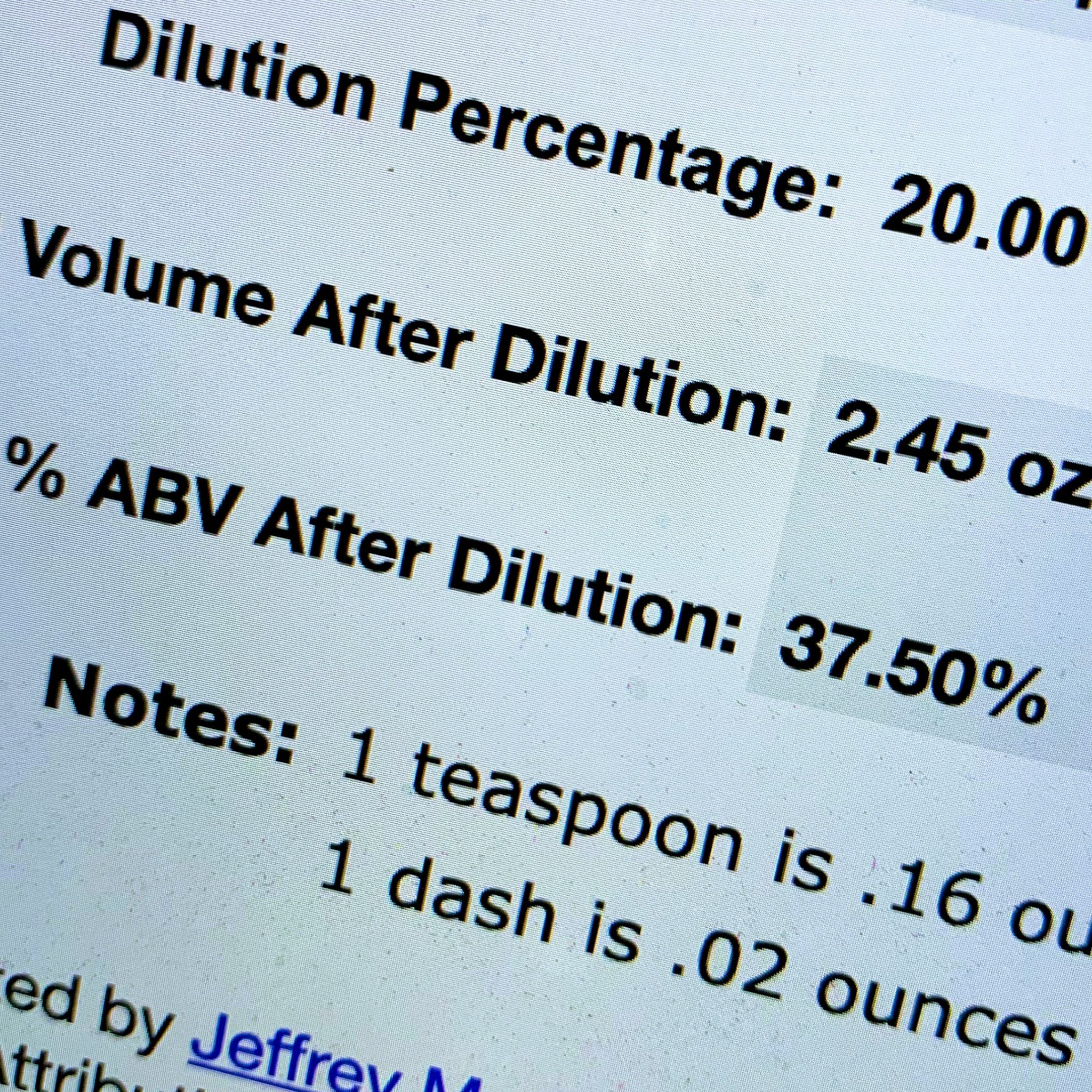 how to calculate alcohol by volume